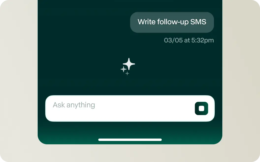 AI follow-up drafts