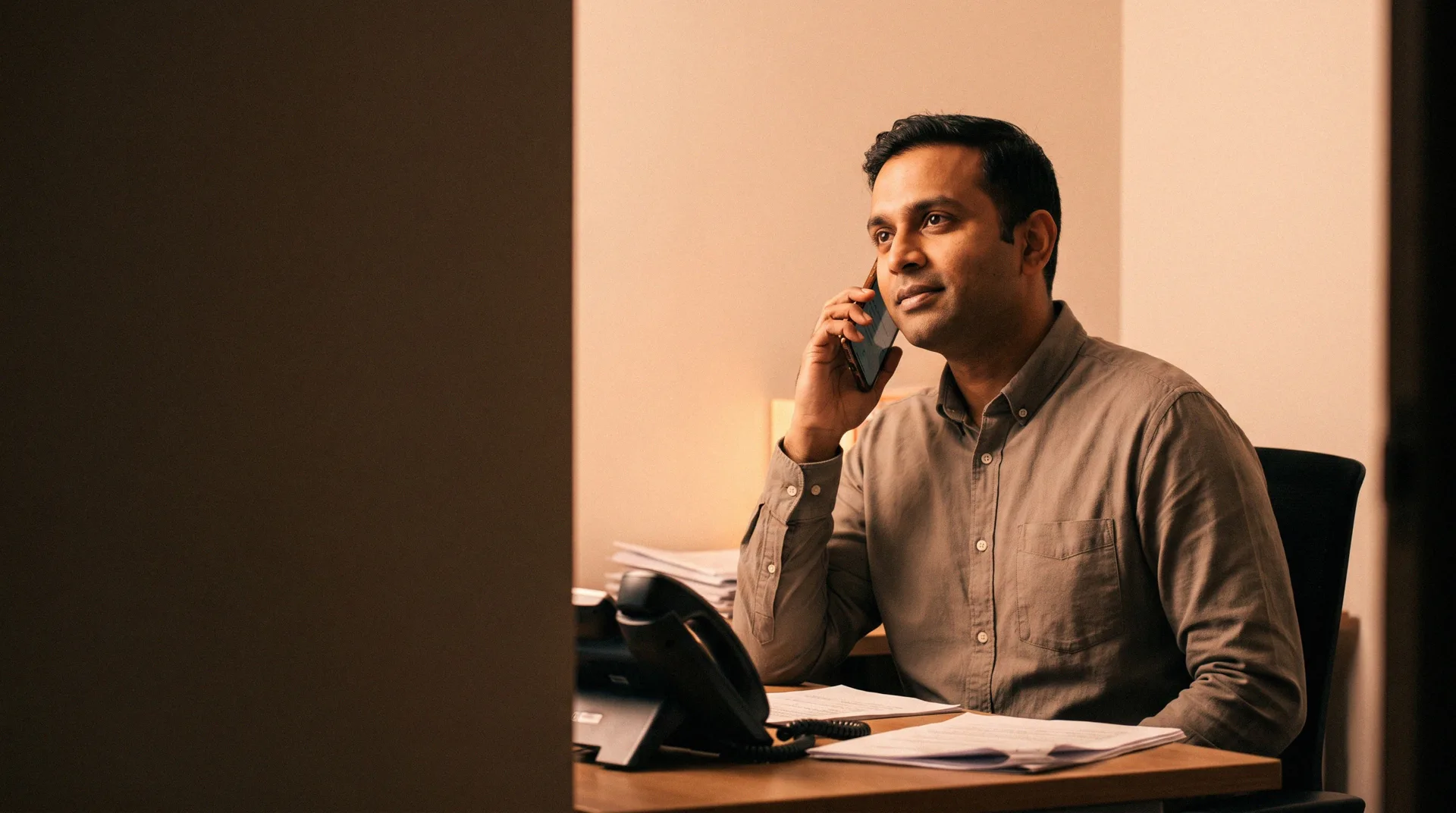 A sales professional working with Allo