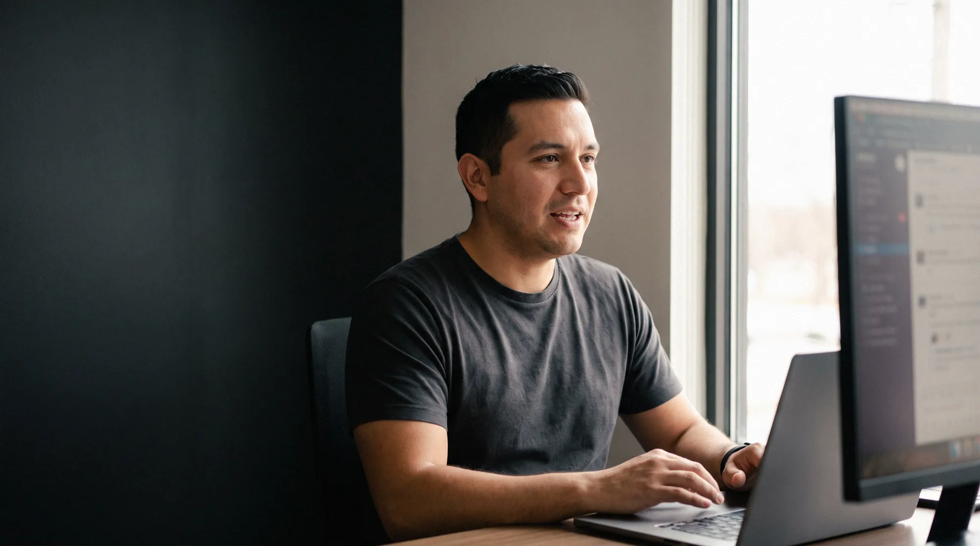 A sales professional working with Allo